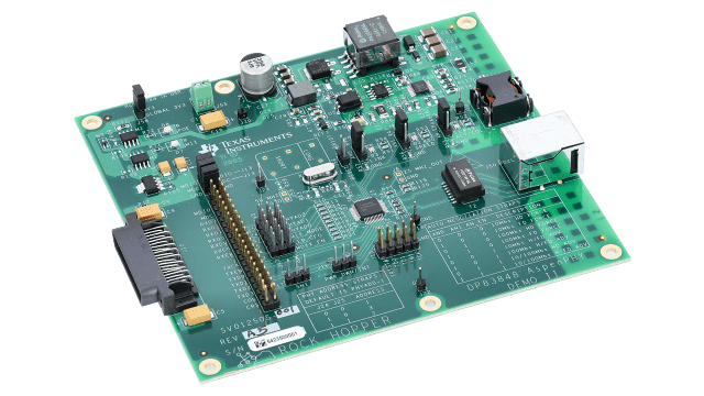 DP83848I-POE-EK PHYTER&reg; 산업용 온도 단일 포트 10 100Mbs 이더넷 물리적 계층 트랜시버 angled board image