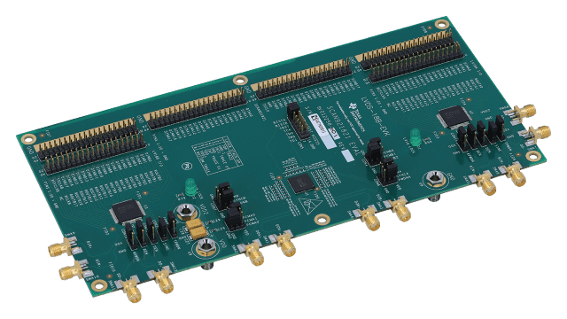 LVDS-18B-EVK 18-bit bus LVDS SerDes evaluation board (15 to 66 MHz) angled board image