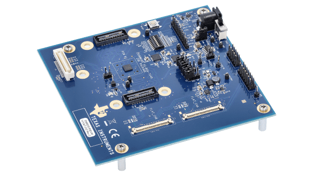 SN65DSI83EVM SN65DSI83 MIPI® DSI to FlatLink™ LVDS Bridge Evaluation Module angled board image