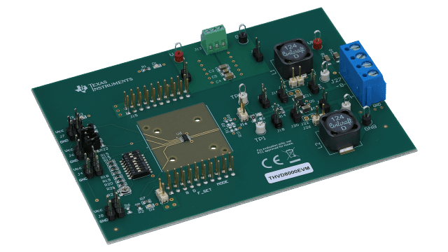 THVD8000EVM THVD8000 evaluation module with RS-485 over power bus function angled board image
