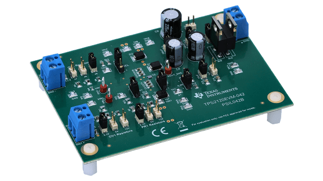 TPS2120EVM-042 适用于优先级电源多路复用器应用的 TPS2120 评估模块 angled board image