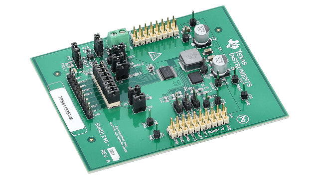 TPS61193EVM TPS61193 3-Channel LED Driver Evaluation Module angled board image