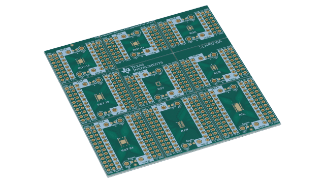14-24-NL-LOGIC-EVM 14 ～ 24 ピンの非リード型パッケージをサポートする汎用ロジック EVM angled board image