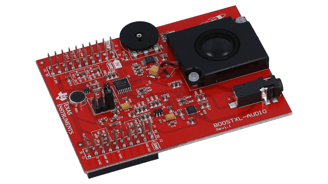 BOOSTXL-AUDIO 音频信号处理 BoosterPack 插件模块 angled board image