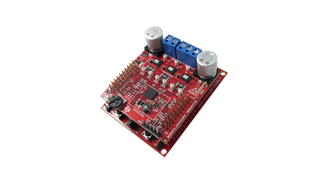 BOOSTXL-DRV8323RS DRV8323RS three-phase smart gate driver evaluation module angled board image