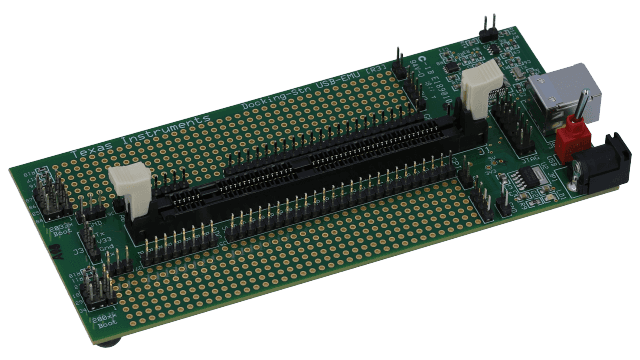 TMDSDOCK28027 TMS320F28027 実験用キット angled board image