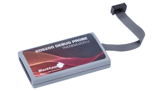 TMDSEMU200-U XDS200 USB デバッグ・プローブ angled board image