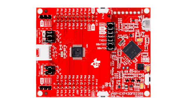 MSP-EXP430FR2355 MSP430FR2355 LaunchPad™ development kit top board image