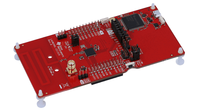 LAUNCHXL-CC1310 SimpleLink™ Sub-1 GHz wireless microcontroller (MCU) LaunchPad™ development kit angled board image