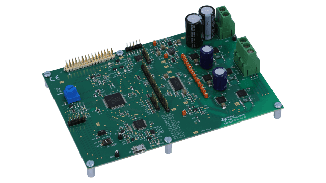 DRV8303EVM Módulo de evaluación DRV8303 para precontrolador CC trifásico sin escobillas con amplificador con derivación de corriente doble angled board image