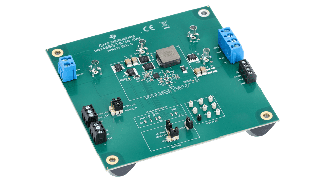 BQ24600EVM Evaluation Module for BQ24600 Multi Cell Synchronous Switch-Mode Charger angled board image