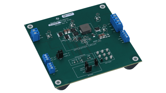 BQ24640EVM Evaluation Module for BQ24640 Multi Cell Synchronous Switch-Mode Charger angled board image
