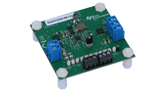 BQ24725AEVM-710 Evaluation Module for BQ24725A 1-4 Cell Li+ Battery SMBus Charge Controller angled board image