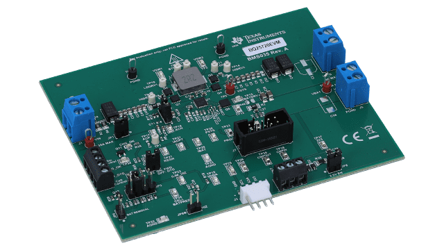BQ25720EVM BQ25720 evaluation module SMBus, 1- to 4-cell, 8-A, NVDC buck-boost battery charger controller angled board image