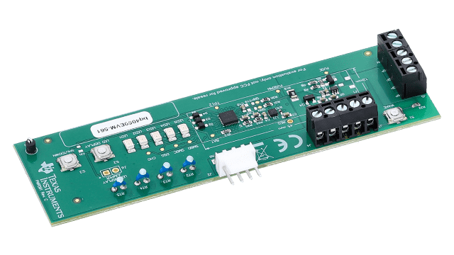 BQ4050EVM-561 1 Series, 2 Series, 3 Series, and 4 Series Li-Ion Battery Pack Manager Evaluation Module angled board image