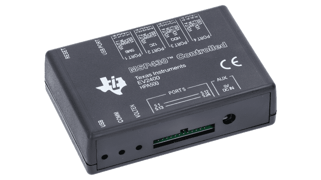 EV2400 USB ベース PC インターフェイス・ボード、バッテリ残量 (Gas) 計評価モジュール angled board image
