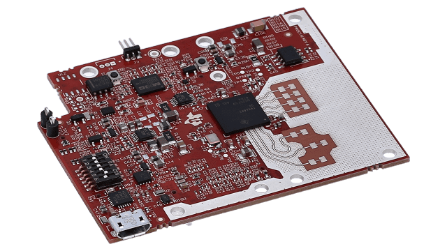 IWR6843LEVM IWR6843 evaluation module for 60-GHz, single-chip, mmWave radar sensor angled board image