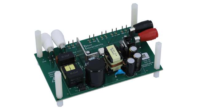 UCC24610EVM-563 Evaluation Module for UCC24610 Secondary Side Synchronous Rectifier Controller angled board image