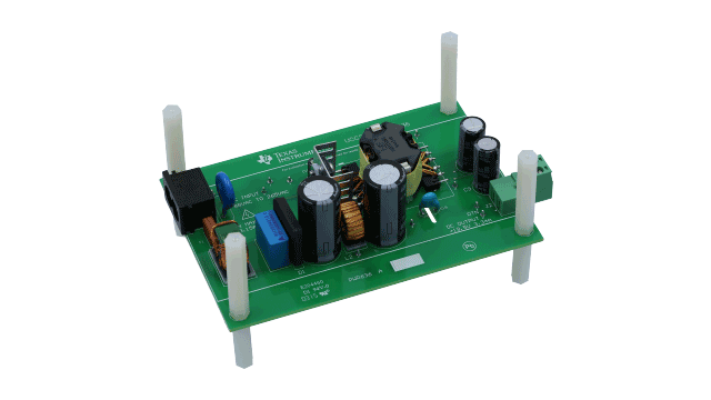 UCC24630EVM-636 UCC24630 65W AC/DC Adapter angled board image