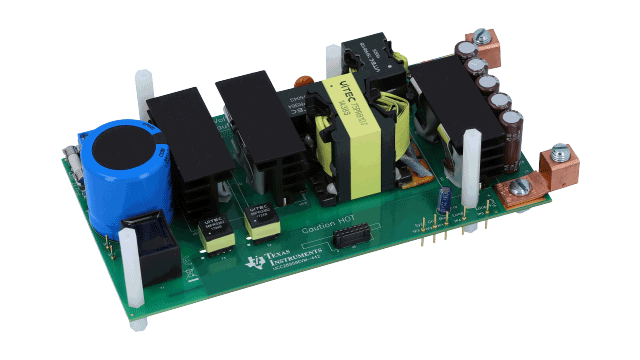 UCC28950EVM-442 UCC28950 600-W, Phase-Shifted, Full-Bridge Converter Evaluation Module angled board image
