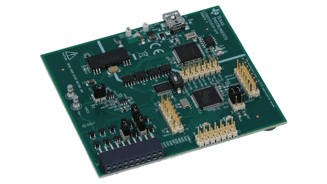 LEDSPIMCUEVM-879 MCU Control board for use with TPS92518EVM-878 board angled board image