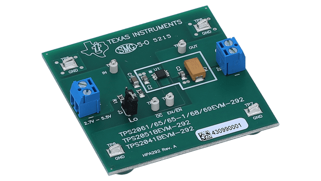 TPS2065-1EVM-292 TPS2065-1 Evaluation Module angled board image