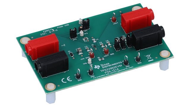 TPS22992EVM TPS22992 evaluation module for 5.5-V, 6-A load switch angled board image