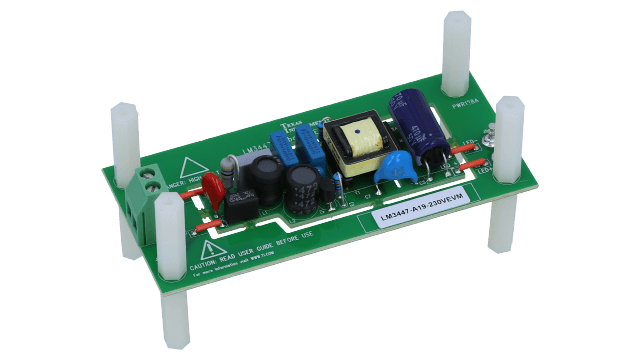 LM3447-A19-230VEVM LM3447 Flyback Controller for LED Lighting Evaluation Module Board angled board image
