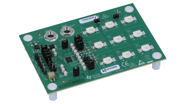 TPS92630EVM TPS92630EVM:  3 Channel Linear LED Driver Evaluation Module angled board image
