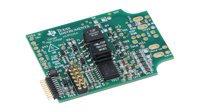 UCC21732QDWEVM-025 Driving and protection evaluation board for SiC and IGBT transistors and power modules angled board image