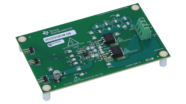 UCC27212EVM-328 UCC27212 Evaluation Module With Power Stage angled board image
