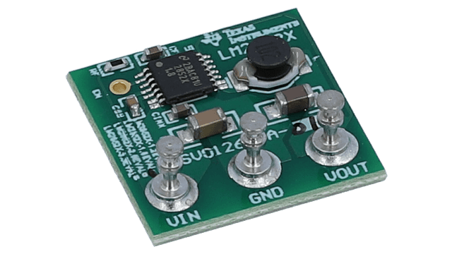 LM2852X-1.8EVAL 2A 500 1500kHz Synchronous SIMPLE SWITCHER&reg; Buck Regulator Evaluation Module angled board image