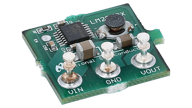 LM2852X-2.5EVAL 2A 500 1500kHz Synchronous SIMPLE SWITCHER® Buck Regulator angled board image