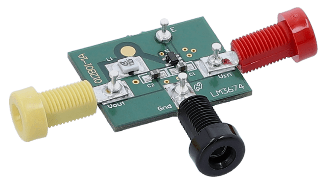 LM3674MF-1.8EV 2MHz, 600mA Step-Down DC-DC Converter in SOT 23-5 angled board image