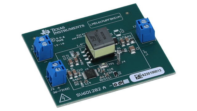 LM5161PWPFBKEVM LM5161 広入力電圧範囲フライバックの評価モジュール angled board image