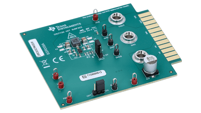 LMR33630CRNXEVM LMR33630 Synchronous Step Down Converter Evaluation Module angled board image