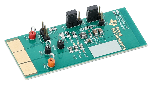 LMZ20502EVM LMZ20502 2A SIMPLE SWITCHER&reg; Nano Module Evaluation Board angled board image