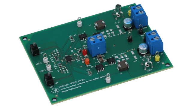 TPS53124EVM TPS53124EVM High Efficiency, Dual Synchronous Buck Controller Evaluation Module angled board image