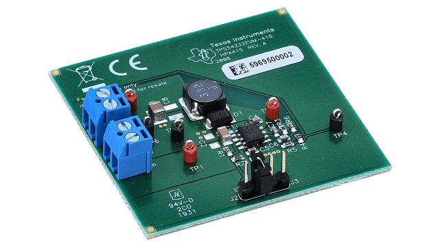 TPS54232EVM-415 Módulo de evaluación de convertidor reductor de 2 A TPS54232 angled board image