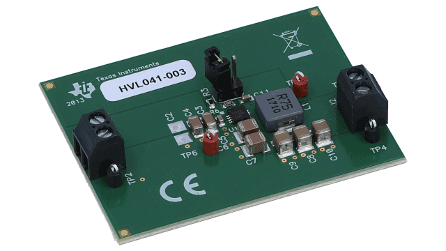 TPS54388EVM TPS54388EVM: 2.95V ～ 6V 入力、3A、2MHz、同期整流・降圧 SWIFTT DCDC コンバータ評価モジュール angled board image