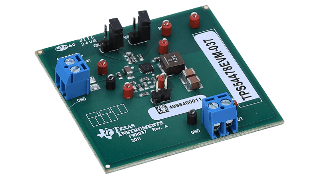 TPS54478EVM-037 Evaluation Module for TPS54478 Synchronous Step-Down Converter with Pre-bias Start-Up angled board image