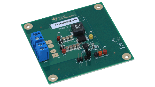 TPS54560EVM-515 TPS54560 降圧 DC/DC コンバータ評価基板 angled board image