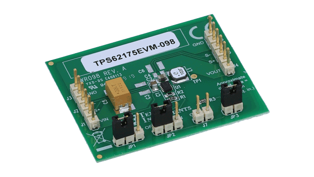 TPS62175EVM-098 TPS62175EVM-098 Evaluation Module angled board image