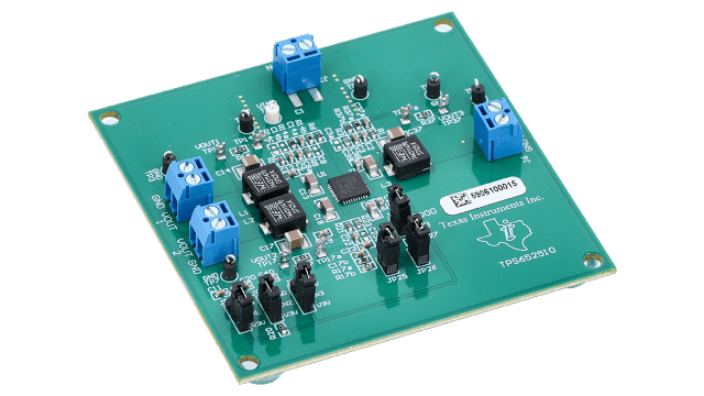 TPS652510EVM TPS652510 High Current, Synchronous Step Down Three Buck Switcher Evaluation Module angled board image
