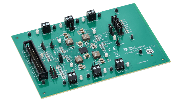 TPS65400EVM-678 TPS65400EVM Evaluation Module angled board image
