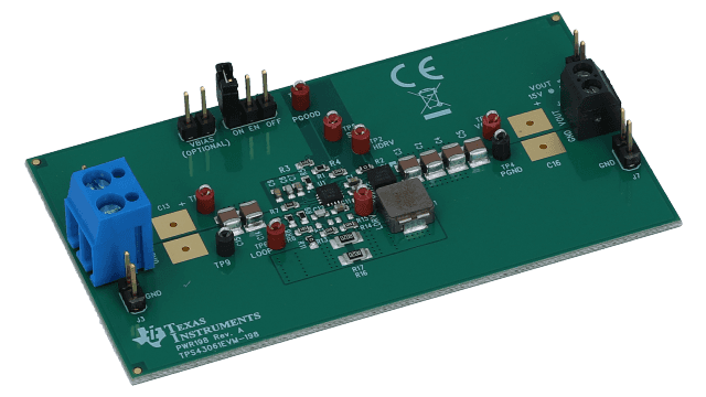 TPS43061EVM-198 TPS43061 Evaluation Module angled board image