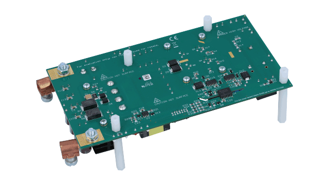 UCC27714EVM-551 UCC27714 600W Phase Shifted Full Bridge Converter Evaluation Module angled board image