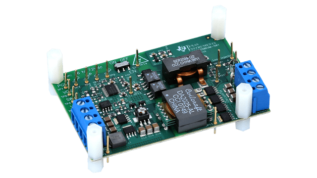 UCC28250EVM-501 Evaluierungsmodul für UCC28250 Erweiterter PWM-Motorcontroller auf primärseitiger Steuerung angled board image