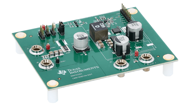 LM5155EVM-BST LM5155 Boost Controller Evaluation Module angled board image