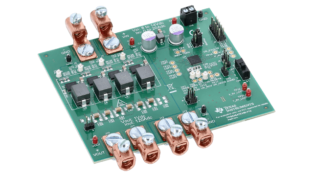 TPS53647EVM-710 TPS53647 4-Phase, D-CAP+TM Step-Down Buck Controller EVM with PMBus Interface for ASIC Power or High angled board image